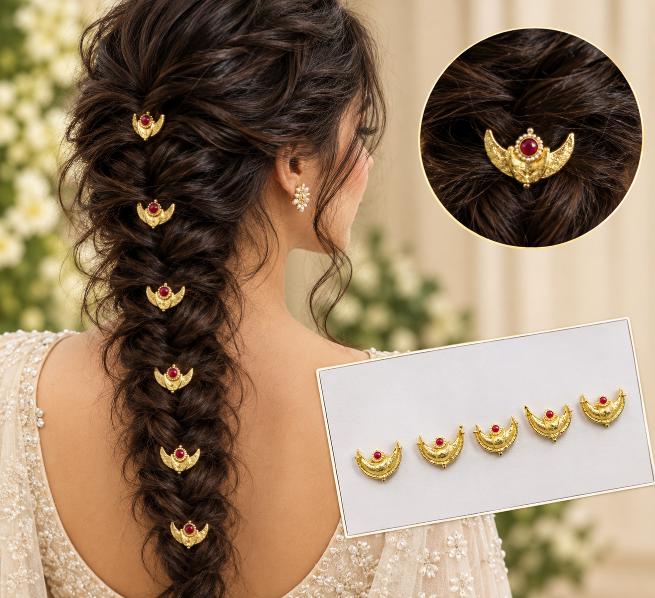 Pearl Charm Hair Clip